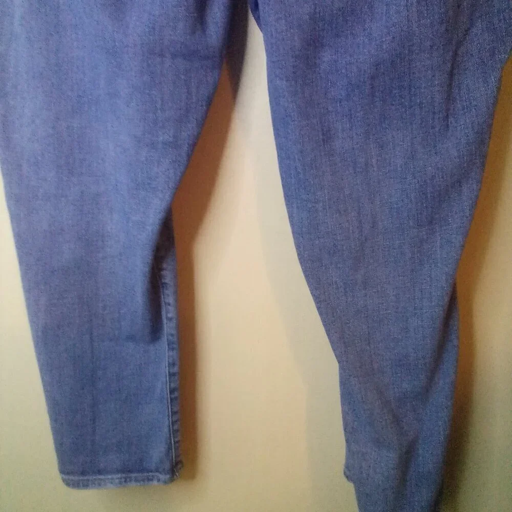 Gap Jeans Women 34 Best Girlfriend Distressed Ankle Cropped Blue